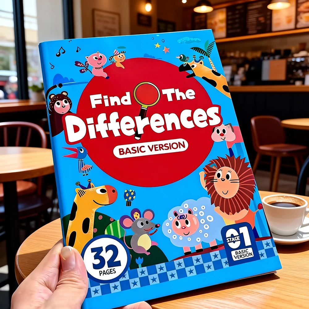 Hidden Differences Activity Book, Featuring 32 Interactive Observation Games and Memory Exercises | Attention and Concentration Training | Visual Perception Skills, Focused Attention Games with Numbered Pages | Find the Quick Pick Grocers